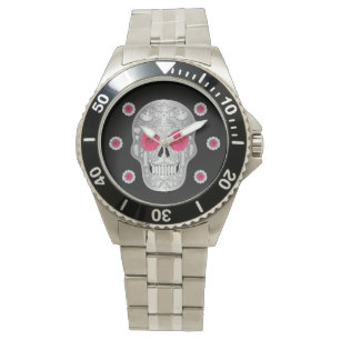 Chrome Calavera (Pink Rose) Watch