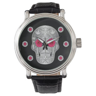 Chrome Calavera (Pink Rose) Watch