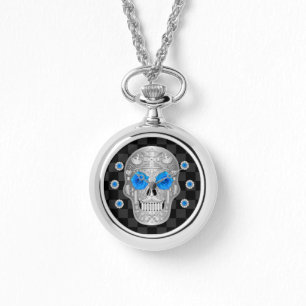 Chrome Calavera (Rose bleu) Montre