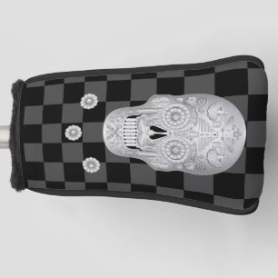 Chrome Calavera Watch Golf Head Cover