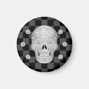 Chrome Calavera Watch Magnet