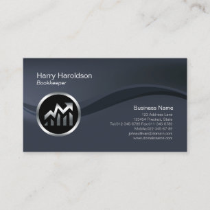 Chrome Calculator Icon Stock Broker Carte de visit