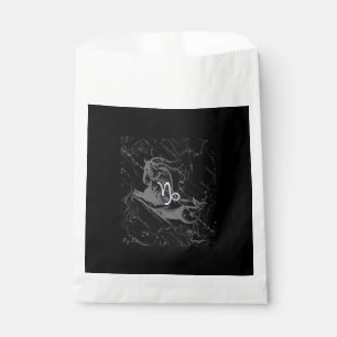 Chrome Capricorn Zodiac Symbol on Hevelius Favour Bag