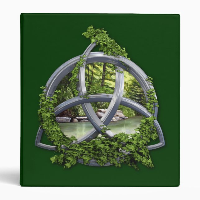 Chrome Celtic Trinity Knot Binder (Front)