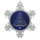 Chrome Christmas Tree Blue