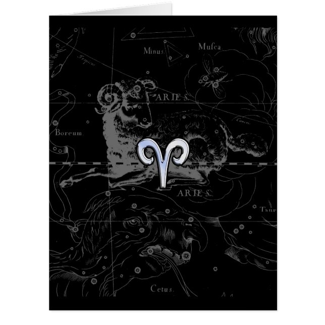 Chrome comme Aries Symbole Zodiac sur Hevelius 169 (Devant)