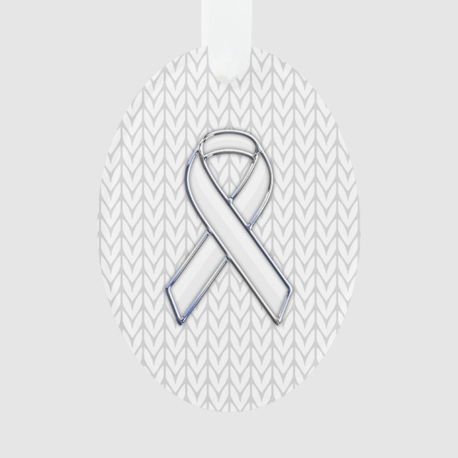 Chrome Comme Blanc Knit Ribbon Sensibilisation Imp (devant)