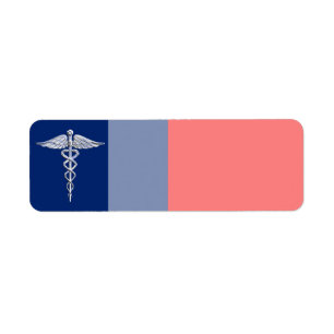 Chrome Comme Caduceus Symbole Médicale Ligue Décor