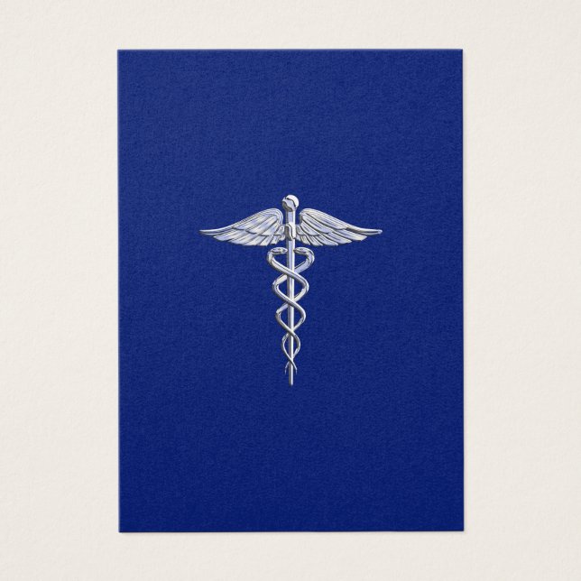 Chrome Comme Caduceus Symbole Médicale Marine Déco (Devant)