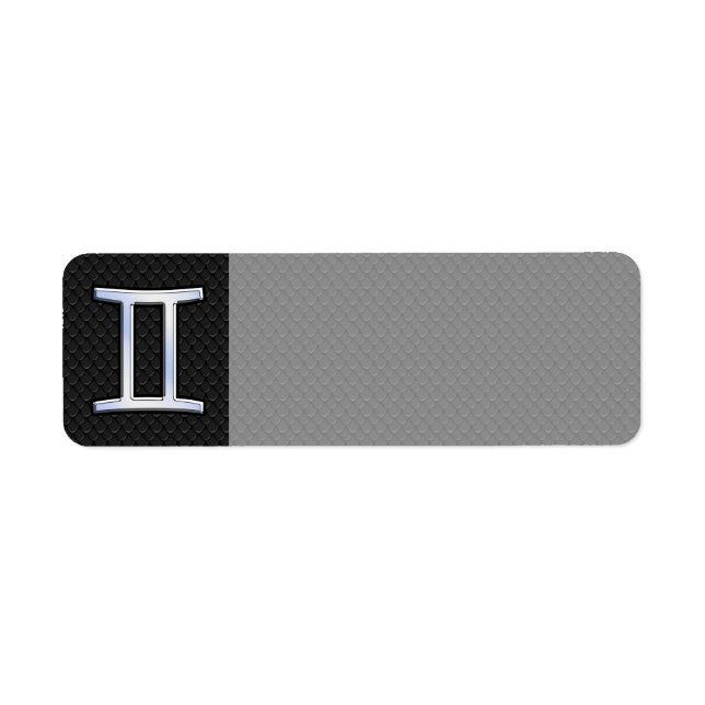 Chrome comme Gemini signe Zodiac (Devant)