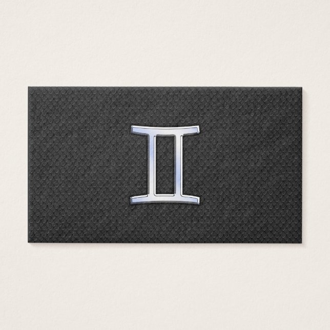 Chrome comme Gemini signe Zodiac (Devant)