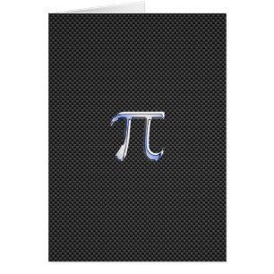 Chrome comme symbole Pi sur l'impression de fibre 