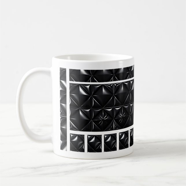 Chrome Dog Mosaic Coffee Mug (Left)
