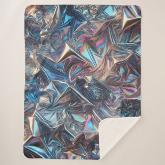 Chrome Foil Ultra-Cozy Blanket – Futuristic Shine