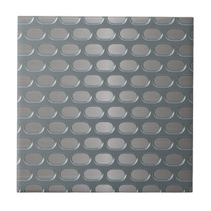 Chrome Grille Over Stainless Look Tile