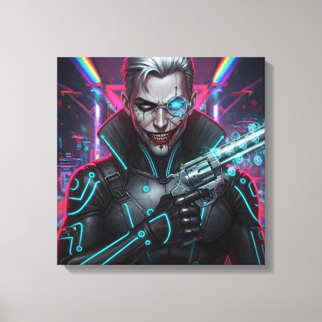 Chrome Harlequin Canvas Print (Front)