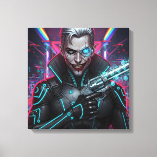 Chrome Harlequin toile Imprimer