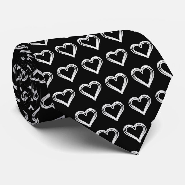 Chrome Hearts Pattern Tie (Rolled)