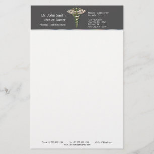 Chrome Holographic 3D Medical Caduceus Stationery