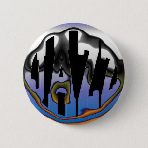 CHROME JAZZ 2 INCH ROUND BUTTON