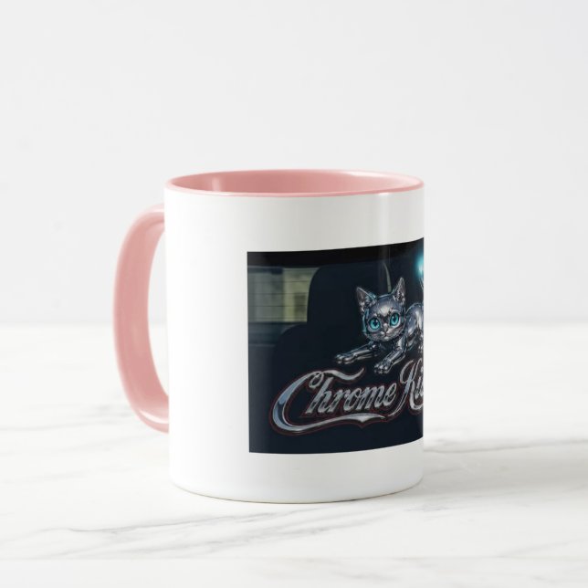 Chrome Kitten Coffee Mug (Front Left)