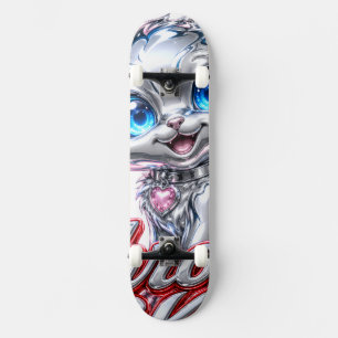 CHROME KITTEN Skateboard, with Trucks and Wheels Skateboard