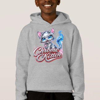 Chrome Kitten Sweat à capuche pour jeunes