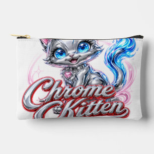 Chrome Kitten zip pouch/pencil case Accessory Pouch
