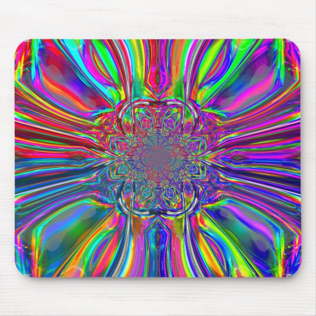 Chrome Laser Light Mousepad (Front)