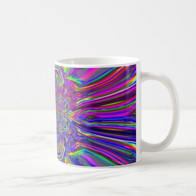 Chrome Laser Wave Mug (Right)