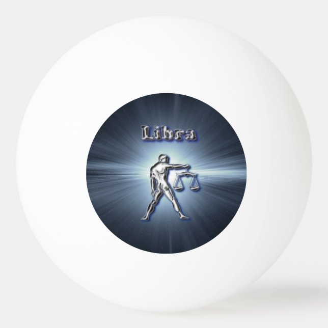 Chrome Libra Ping Pong Ball (Back)