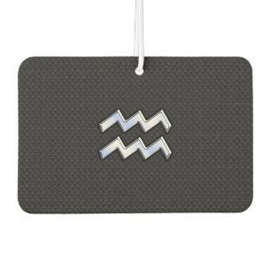 Chrome like Aquarius Zodiac in Snake Skin Air Freshener