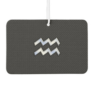 Chrome like Aquarius Zodiac in Snake Skin Air Freshener