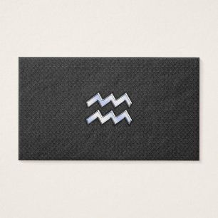 Chrome like Aquarius Zodiac Symbol on snake