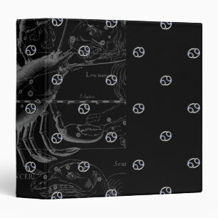 Chrome like Cancer Zodiac Sign on Hevelius Binder
