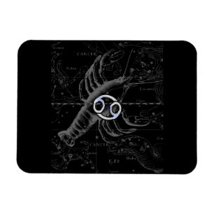 Chrome like Cancer Zodiac Sign on Hevelius Magnet