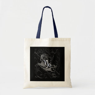 Chrome like Capricorn Zodiac Sign on Hevelius 1690 Tote Bag