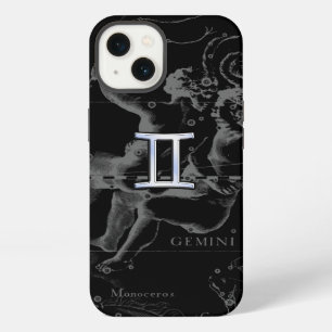 Chrome like Gemini Zodiac Symbol on Hevelius iPhone 13 Case