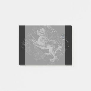 Chrome like Leo Zodiac Sign on Hevelius 1690 Post-it Notes