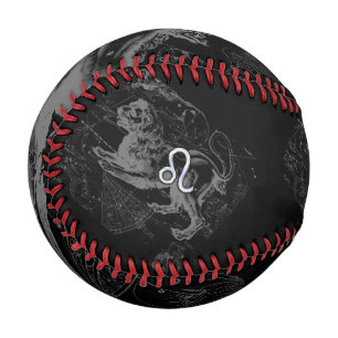 Chrome like Leo Zodiac Sign on Hevelius Baseball