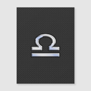 Chrome Like Libra Zodiac Symbol Snake Skin Decor