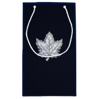 Chrome Like Maple Leaf on racy Carbon Fibre Print