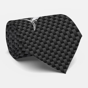 Chrome like Marlin on Carbon Fibre print Tie