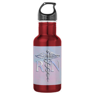 Chrome Like RN Caduceus in Mother Pearl Style 532 Ml Water Bottle
