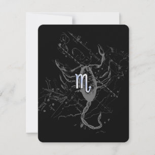 Chrome like Scorpio Zodiac Sign on Hevelius Decor