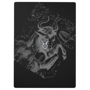 Chrome like Taurus Zodiac Sign on Hevelius Clipboard