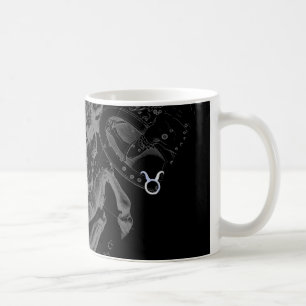 Chrome like Taurus Zodiac Sign on Hevelius Decor Coffee Mug