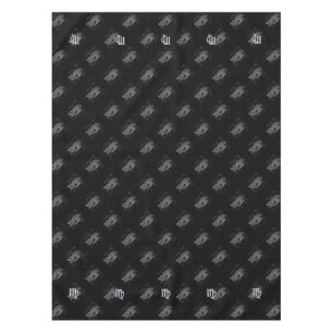 Chrome like Virgo Zodiac Sign on Hevelius Tablecloth