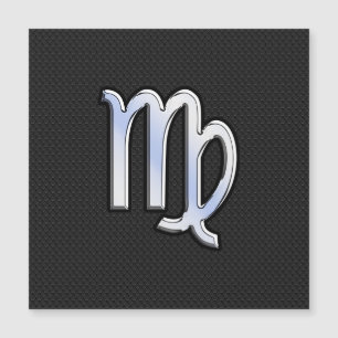 Chrome Like Virgo Zodiac Sign on snake skin