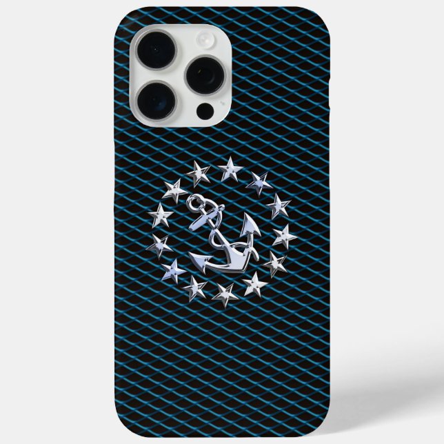 Chrome Like Yacht Flag Automotive Grille Print Case-Mate iPhone Case (Back)